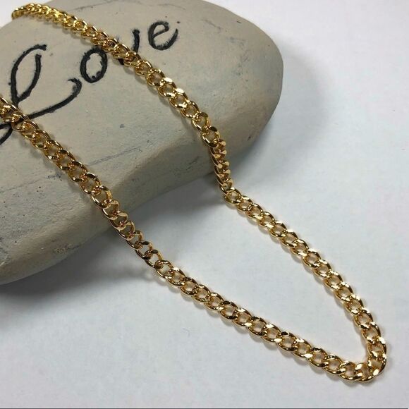 New Gold Cuban Chain Necklace - Picture 4 of 5